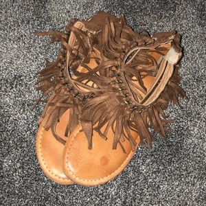 Cute fringe sandals